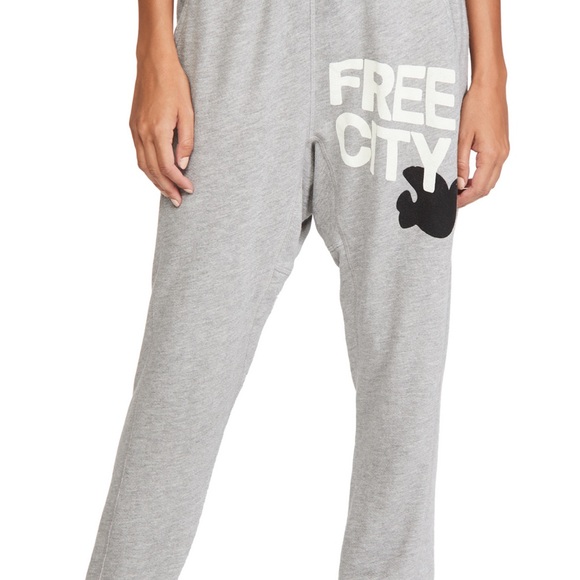 Freecity Light Gray Women's Track Pants - Picture 1 of 12